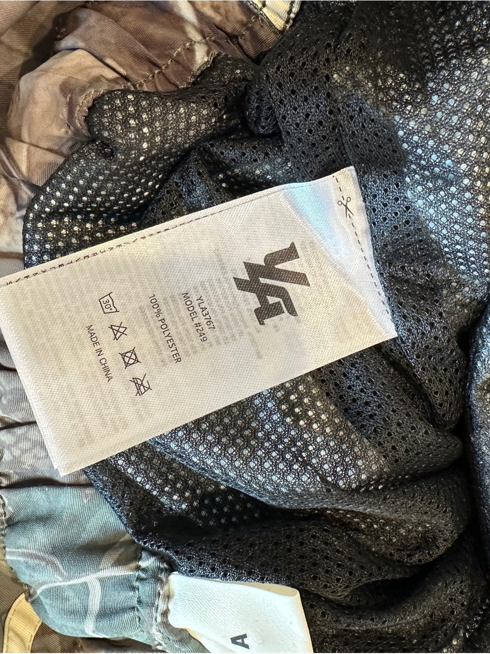YoungLA Green & Brown Camo Track Pants with Cream Side Stripes - Picture 5 of 6